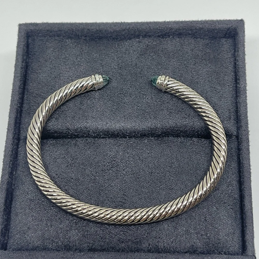 David Yurman Cable Classics 5mm Bracelet with Diamonds - Picture 4 of 10